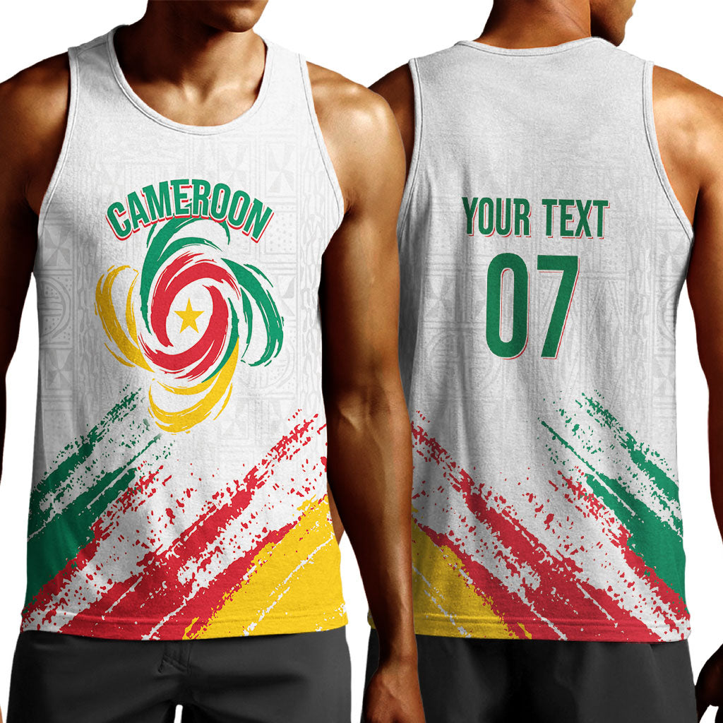 Cameroon Les Lionnes Indomptables Football Custom Men Tank Top Toghu Pattern