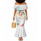 Cameroon Les Lionnes Indomptables Football Custom Mermaid Dress Toghu Pattern