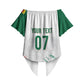 Cameroon Les Lionnes Indomptables Football Custom Off Shoulder Wrap Waist Top Toghu Pattern