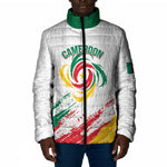 Cameroon Les Lionnes Indomptables Football Custom Padded Jacket Toghu Pattern