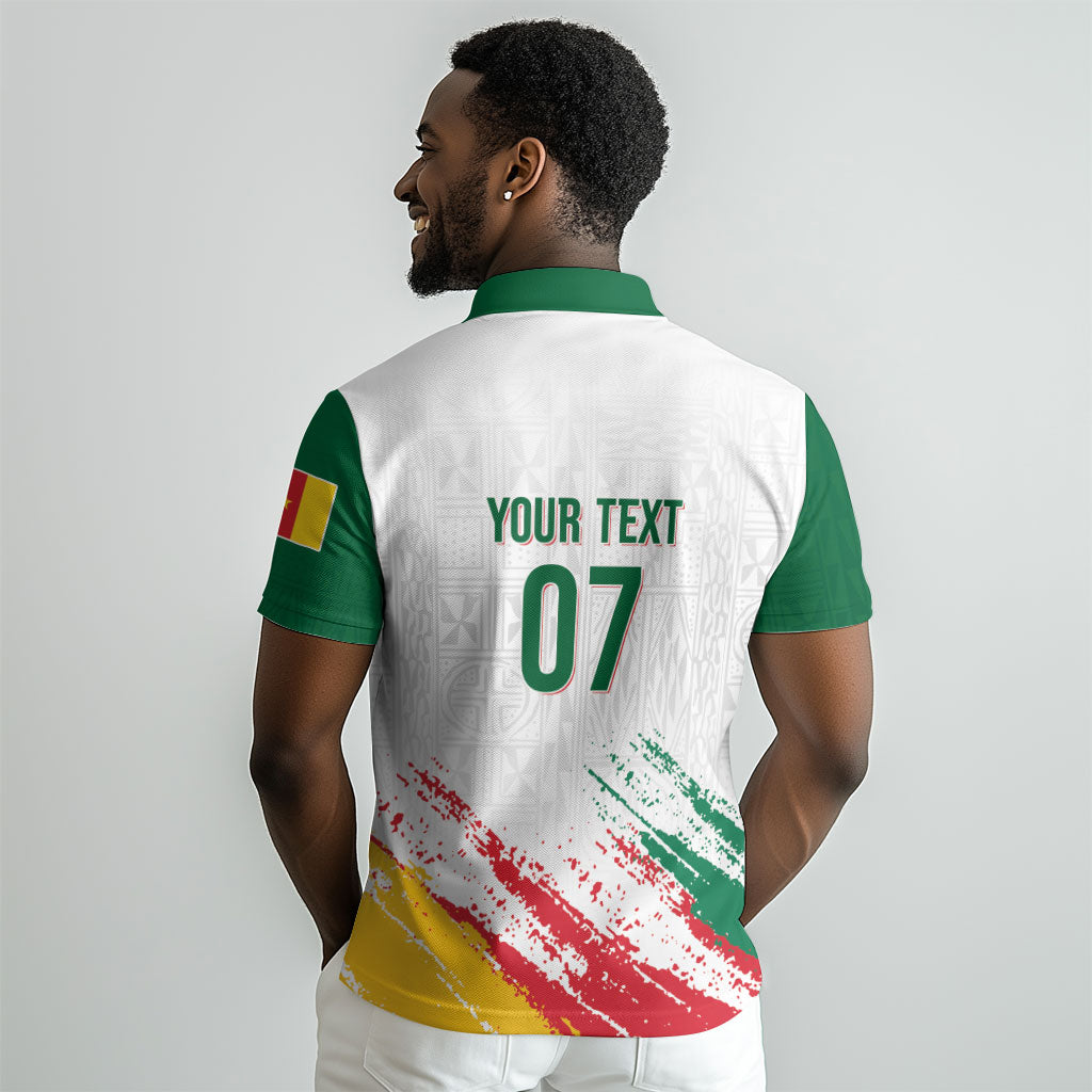 Cameroon Les Lionnes Indomptables Football Custom Polo Shirt Toghu Pattern