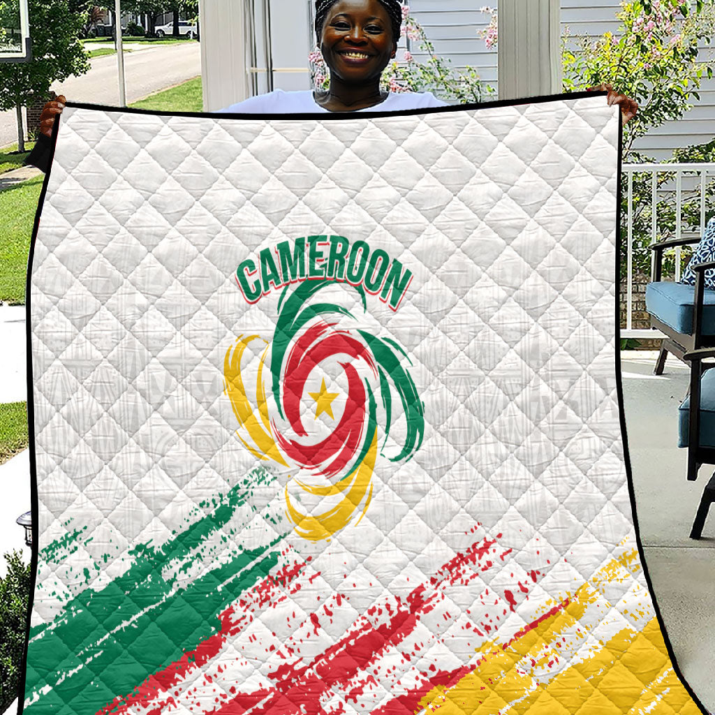 Cameroon Les Lionnes Indomptables Football Quilt Toghu Pattern