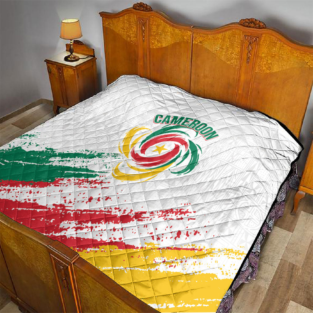 Cameroon Les Lionnes Indomptables Football Quilt Toghu Pattern