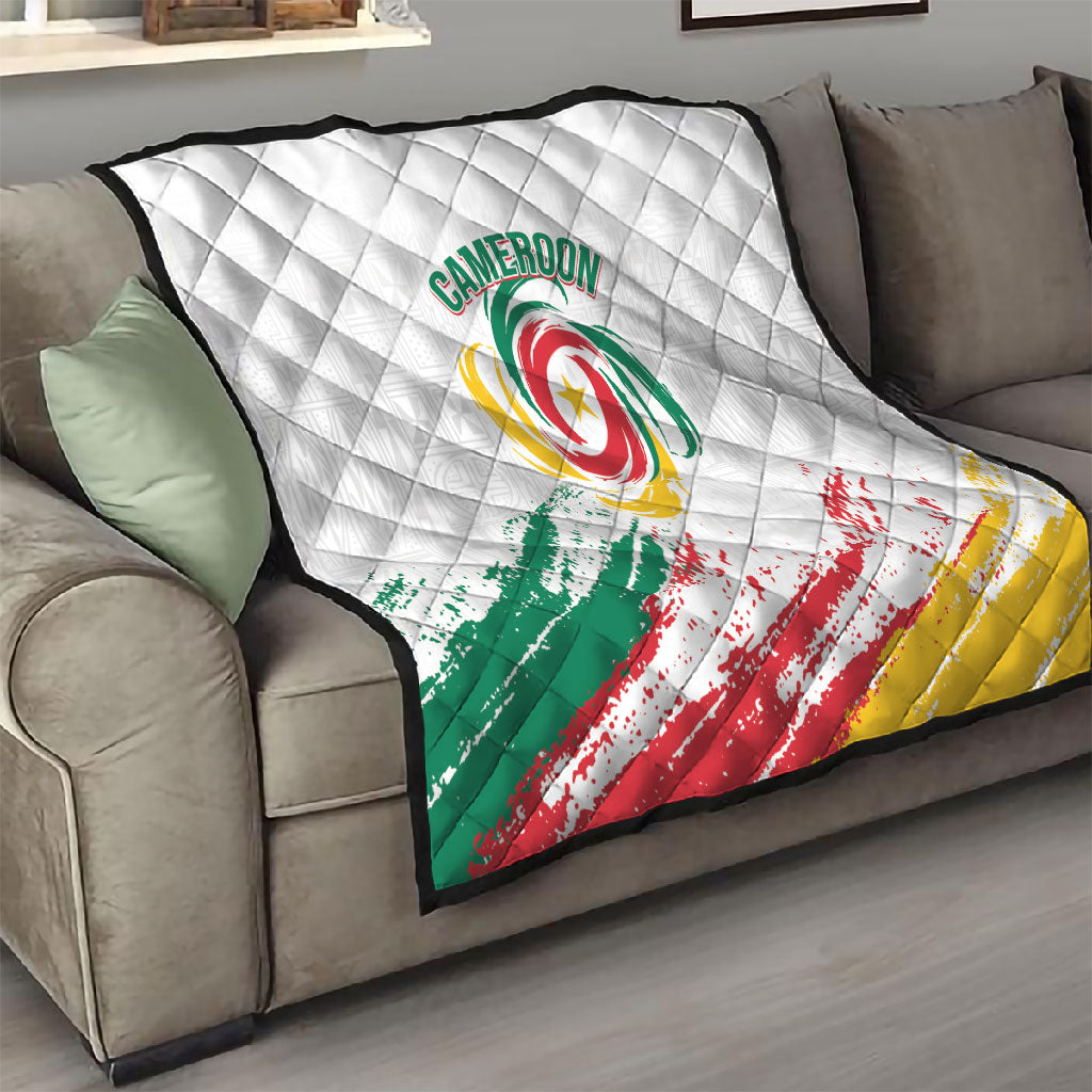 Cameroon Les Lionnes Indomptables Football Quilt Toghu Pattern