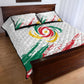 Cameroon Les Lionnes Indomptables Football Quilt Bed Set Toghu Pattern