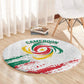 Cameroon Les Lionnes Indomptables Football Round Carpet Toghu Pattern