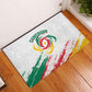 Cameroon Les Lionnes Indomptables Football Rubber Doormat Toghu Pattern