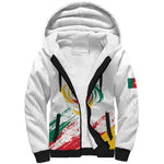 Cameroon Les Lionnes Indomptables Football Custom Sherpa Hoodie Toghu Pattern