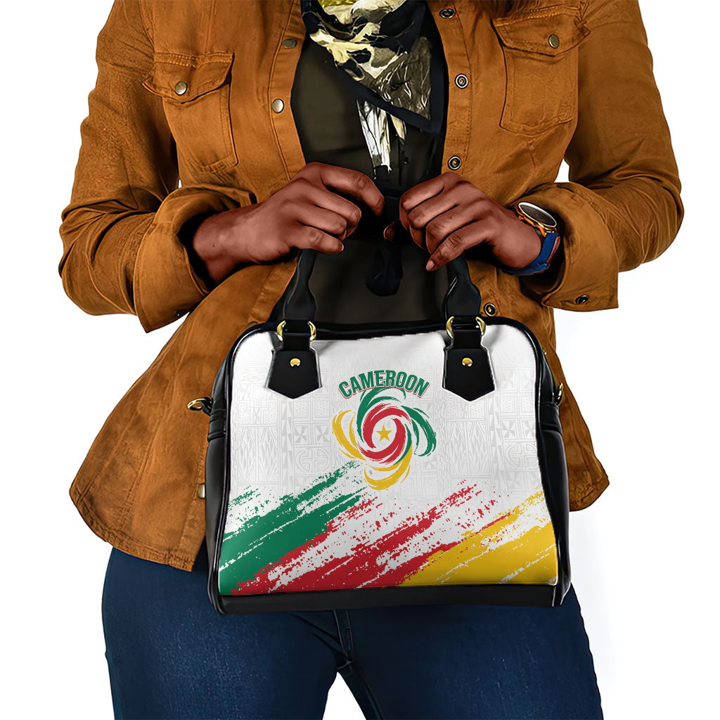 Cameroon Les Lionnes Indomptables Football Shoulder Handbag Toghu Pattern