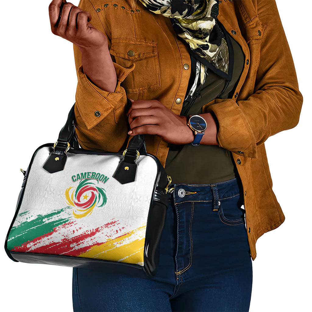 Cameroon Les Lionnes Indomptables Football Shoulder Handbag Toghu Pattern