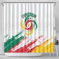 Cameroon Les Lionnes Indomptables Football Shower Curtain Toghu Pattern