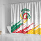 Cameroon Les Lionnes Indomptables Football Shower Curtain Toghu Pattern