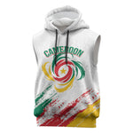 Cameroon Les Lionnes Indomptables Football Custom Sleeveless Hoodie Toghu Pattern