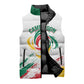 Cameroon Les Lionnes Indomptables Football Custom Sleeveless Puffer Jacket Toghu Pattern