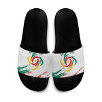 Cameroon Les Lionnes Indomptables Football Slide Sandals Toghu Pattern