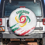 Cameroon Les Lionnes Indomptables Football Spare Tire Cover Toghu Pattern