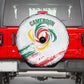 Cameroon Les Lionnes Indomptables Football Spare Tire Cover Toghu Pattern