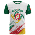 Cameroon Les Lionnes Indomptables Football Custom T shirt Toghu Pattern