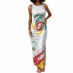 Cameroon Les Lionnes Indomptables Football Custom Tank Maxi Dress Toghu Pattern