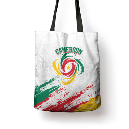 Cameroon Les Lionnes Indomptables Football Tote Bag Toghu Pattern