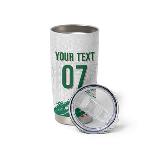 Cameroon Les Lionnes Indomptables Football Custom Tumbler Cup Toghu Pattern