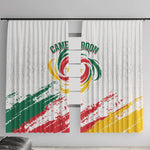 Cameroon Les Lionnes Indomptables Football Window Curtain Toghu Pattern