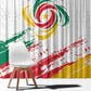 Cameroon Les Lionnes Indomptables Football Window Curtain Toghu Pattern
