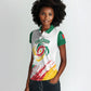 Cameroon Les Lionnes Indomptables Football Custom Women Polo Shirt Toghu Pattern