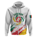 Cameroon Les Lionnes Indomptables Football Custom Zip Hoodie Toghu Pattern