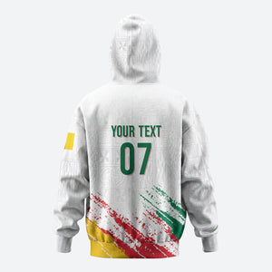 Cameroon Les Lionnes Indomptables Football Custom Zip Hoodie Toghu Pattern