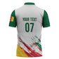 Cameroon Les Lionnes Indomptables Football Custom Zipper Polo Shirt Toghu Pattern