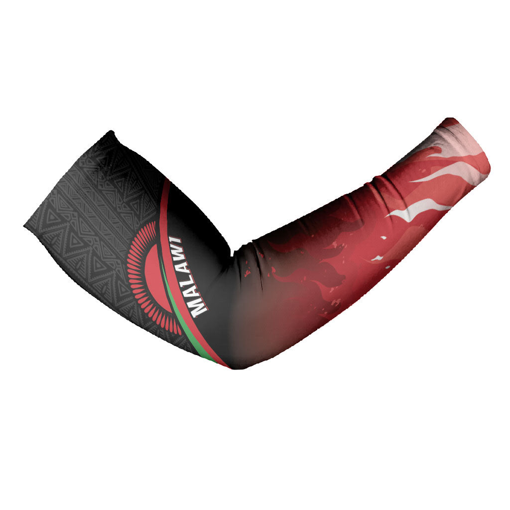 Malawi Football Personalized Blazing Fires Arm Sleeves Scorchers Fighting