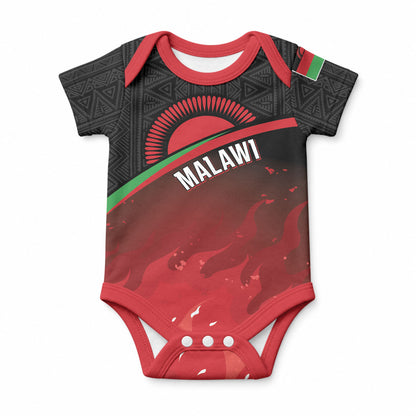 Malawi Football Personalized Blazing Fires Baby Onesie Scorchers Fighting