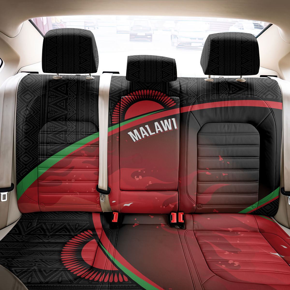Malawi Football Blazing Fires Back Car Seat Cover Scorchers Fighting