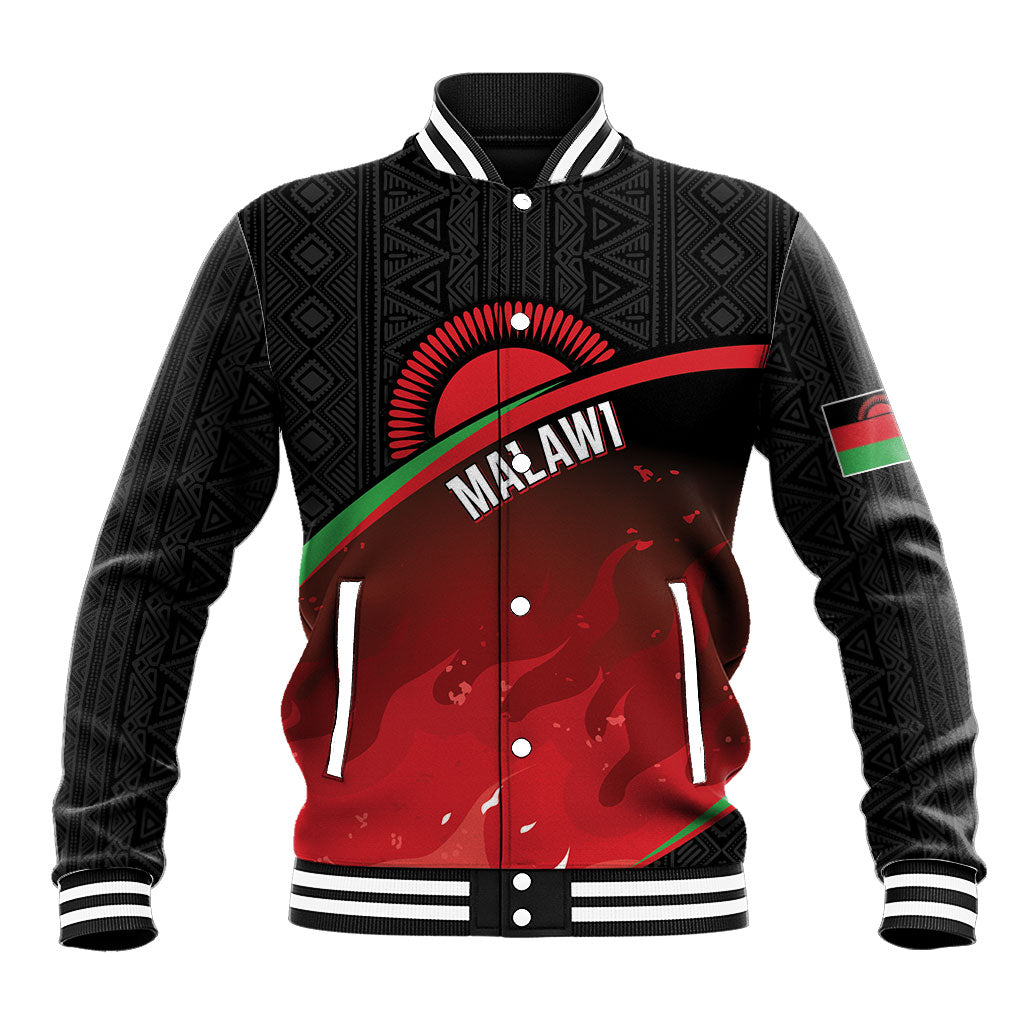 Malawi Football Personalized Blazing Fires Baseball Jacket Scorchers Fighting