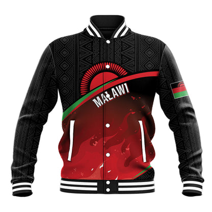 Malawi Football Personalized Blazing Fires Baseball Jacket Scorchers Fighting