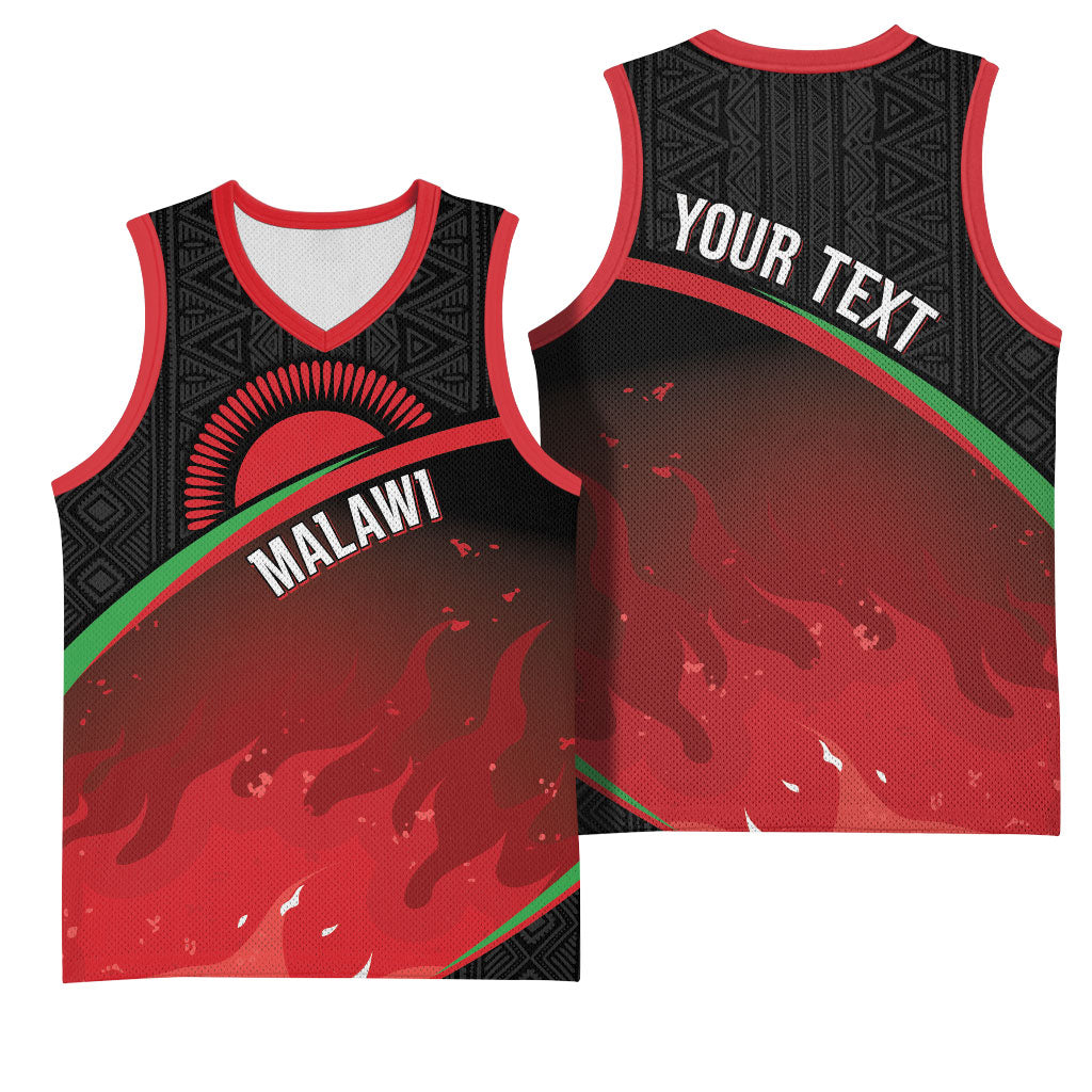 Malawi Football Personalized Blazing Fires Basketball Jersey Scorchers Fighting