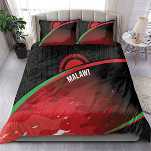 Malawi Football Blazing Fires Bedding Set Scorchers Fighting