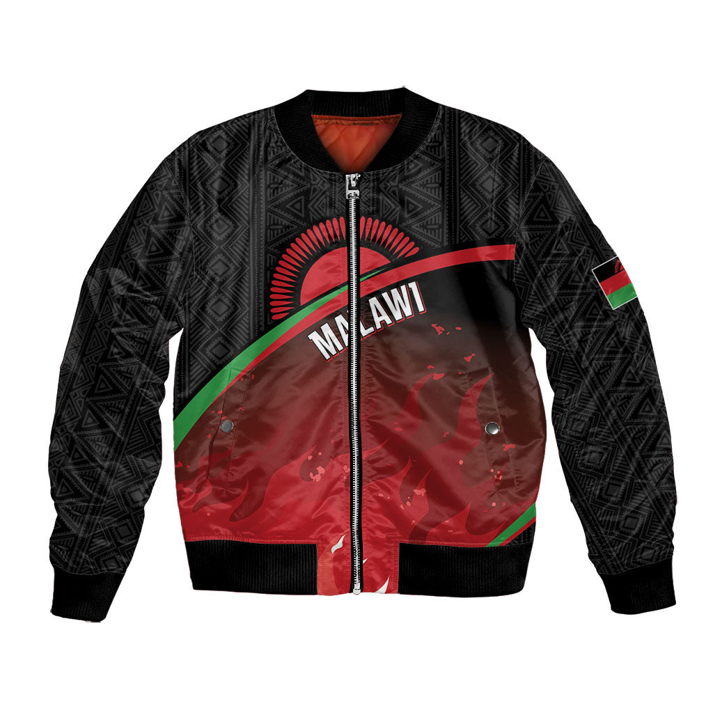 Malawi Football Personalized Blazing Fires Bomber Jacket Scorchers Fighting