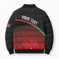 Malawi Football Personalized Blazing Fires Bomber Puffer Jacket Scorchers Fighting