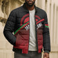 Malawi Football Personalized Blazing Fires Bomber Puffer Jacket Scorchers Fighting