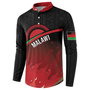 Malawi Football Personalized Blazing Fires Button Sweatshirt Scorchers Fighting