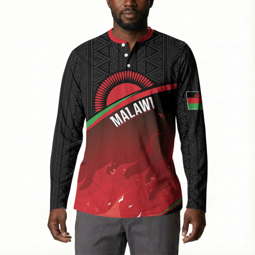 Malawi Football Personalized Blazing Fires Button Sweatshirt Scorchers Fighting