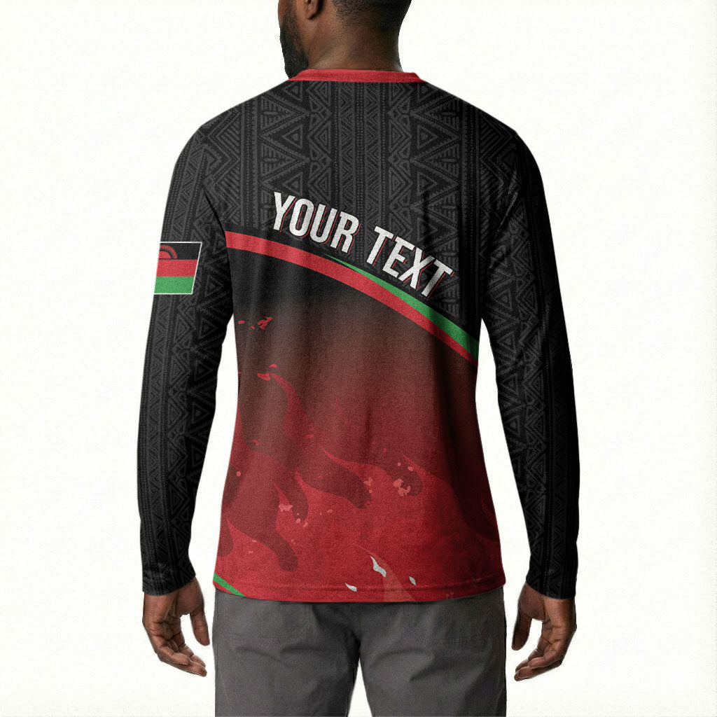 Malawi Football Personalized Blazing Fires Button Sweatshirt Scorchers Fighting