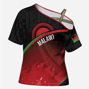 Malawi Football Personalized Blazing Fires Cross Shoulder Shirt Scorchers Fighting