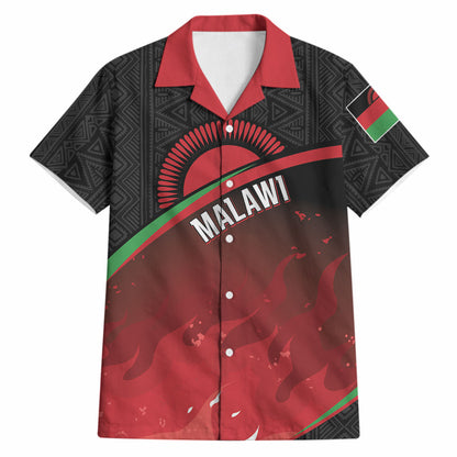 Malawi Football Personalized Blazing Fires Hawaiian Shirt Scorchers Fighting