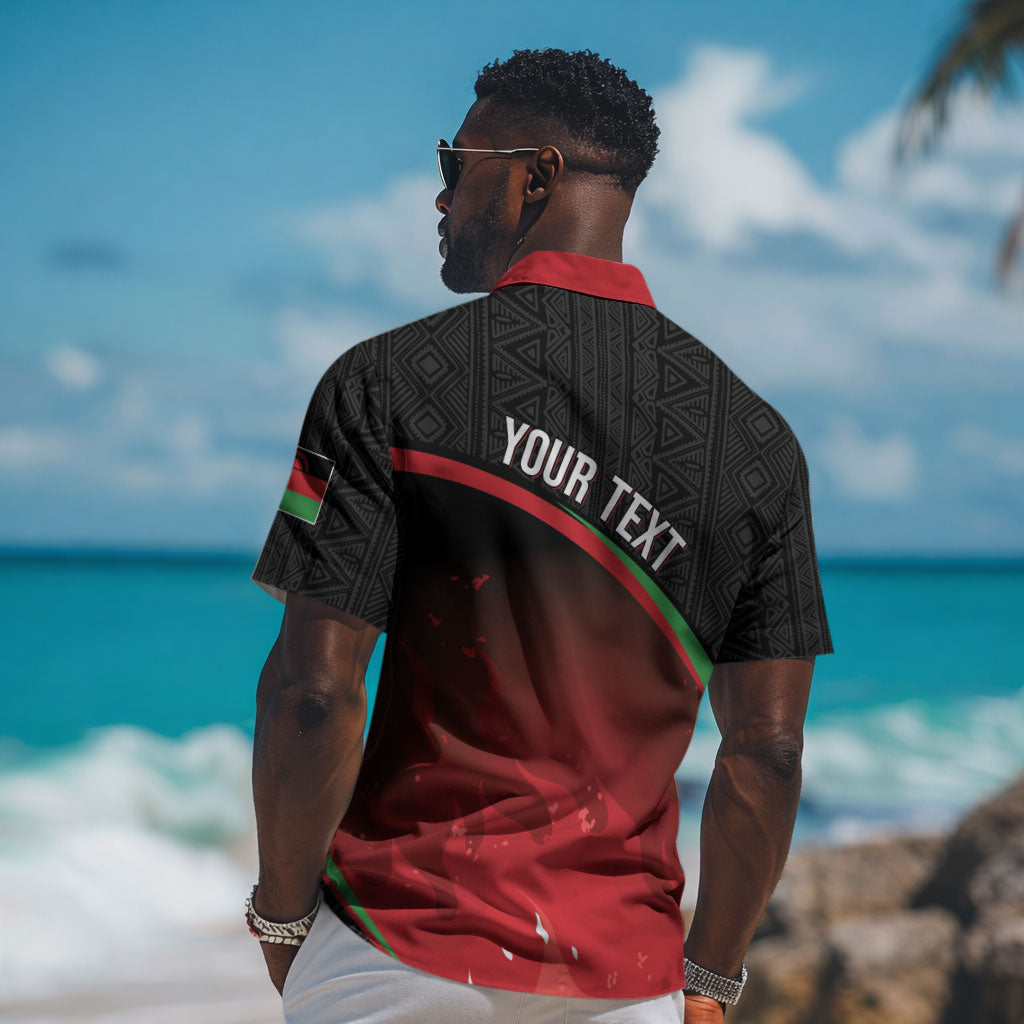Malawi Football Personalized Blazing Fires Hawaiian Shirt Scorchers Fighting