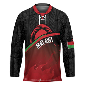 Malawi Football Personalized Blazing Fires Hockey Jersey Scorchers Fighting