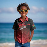Malawi Football Personalized Blazing Fires Kid Hawaiian Shirt Scorchers Fighting