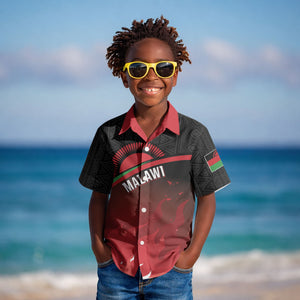 Malawi Football Personalized Blazing Fires Kid Hawaiian Shirt Scorchers Fighting
